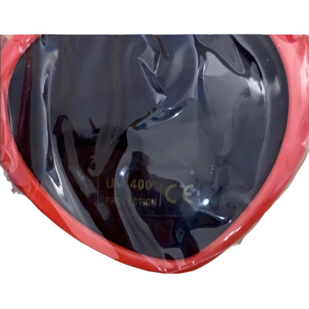 Red Heart Shaped Sunglasses 🕶 New In Bag - perfect for Taylor Swift - Picture 5 of 5